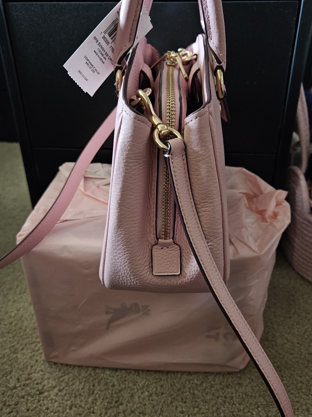 Coach Savannah Small Carryall bag in powder pink - Picture 5 of 8